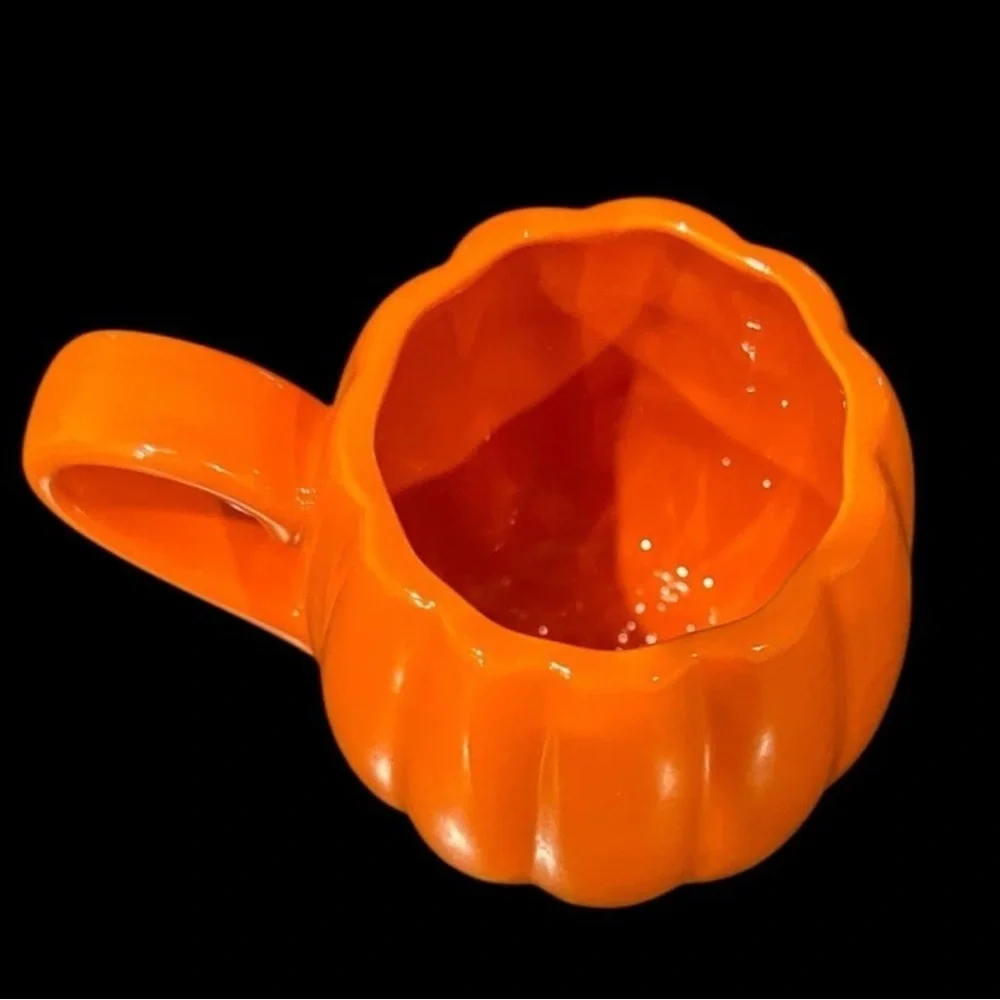 Lang Smiling Pumpkin Jack-o'-Lantern Orange & Black Mug Coffee Cup New - Picture 3 of 4
